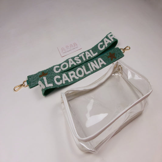 Coastal Carolina University (CCU) Beaded Purse Strap