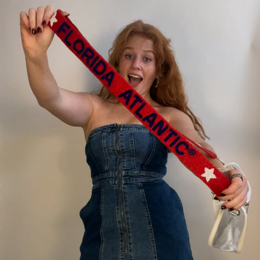 Florida Atlantic Beaded Purse Strap