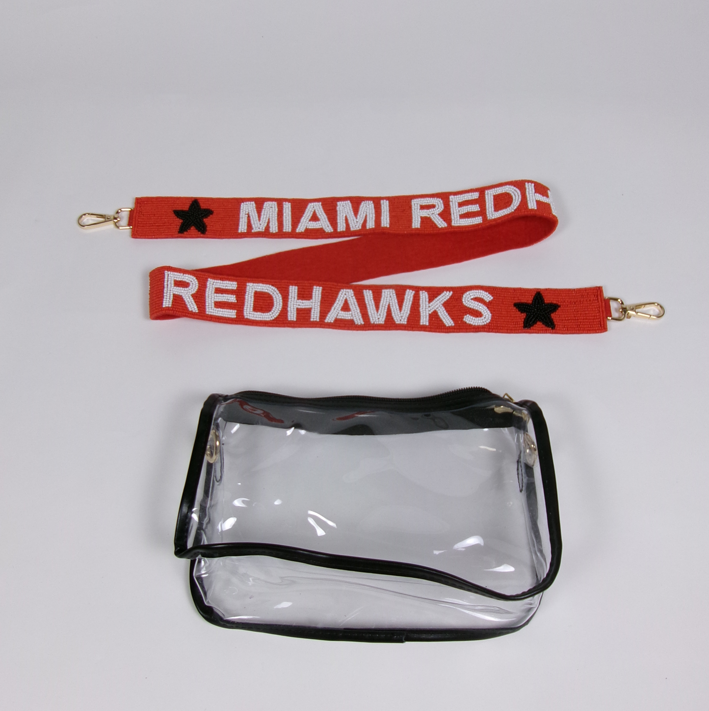Miami University Beaded Purse Strap