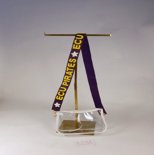 East Carolina University (ECU) Beaded Purse Straps