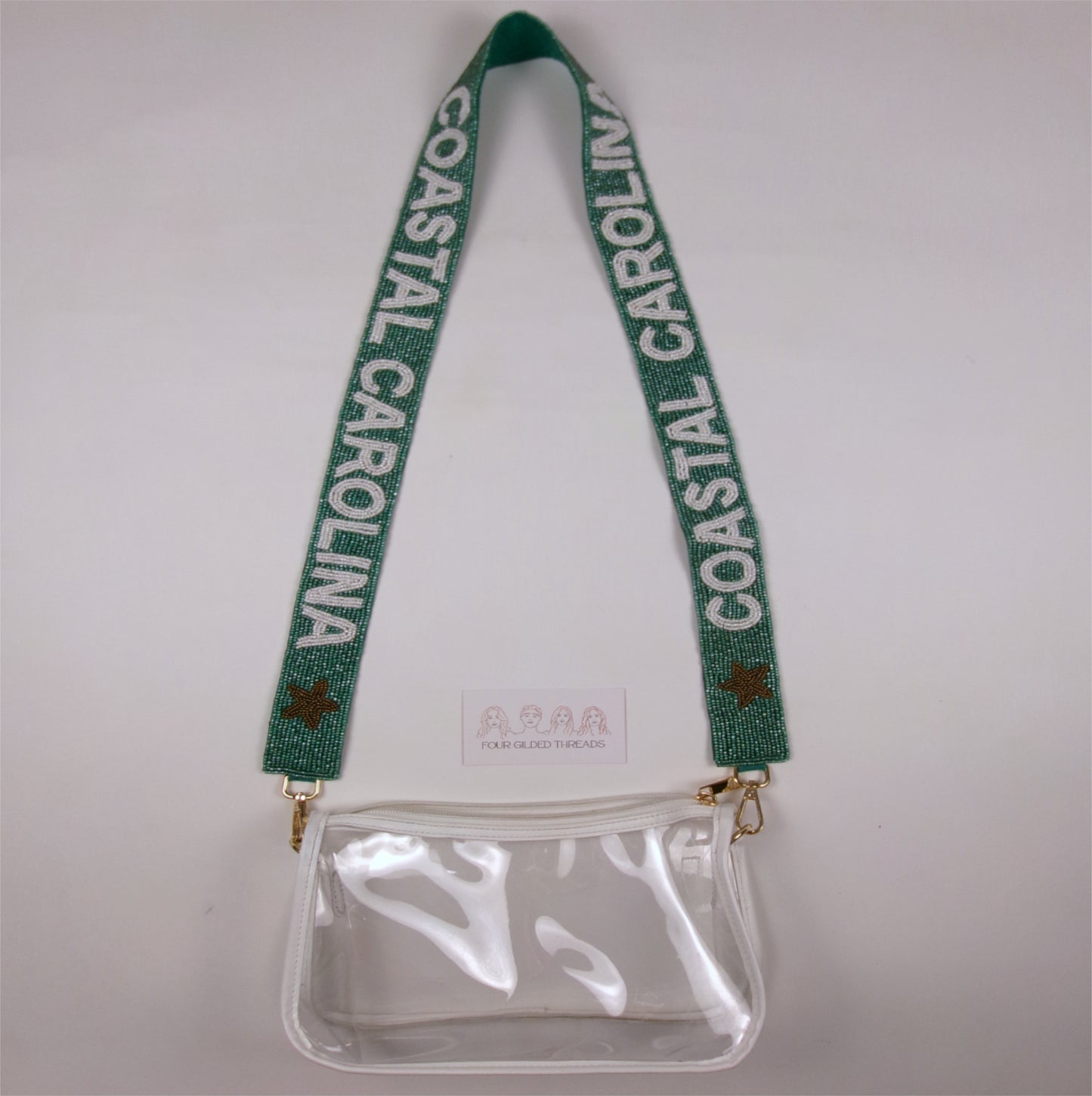 Coastal Carolina University (CCU) Beaded Purse Strap