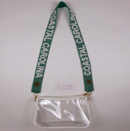 Coastal Carolina University (CCU) Beaded Purse Strap