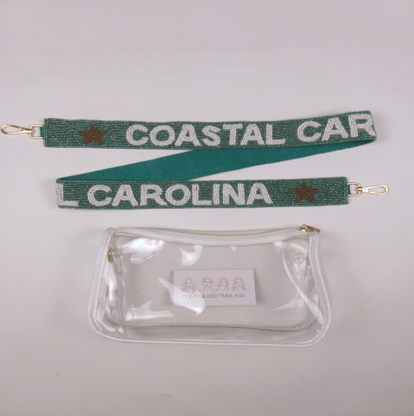 Coastal Carolina University (CCU) Beaded Purse Strap