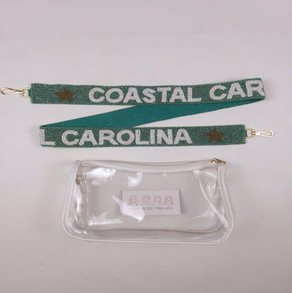 Coastal Carolina University (CCU) Beaded Purse Strap