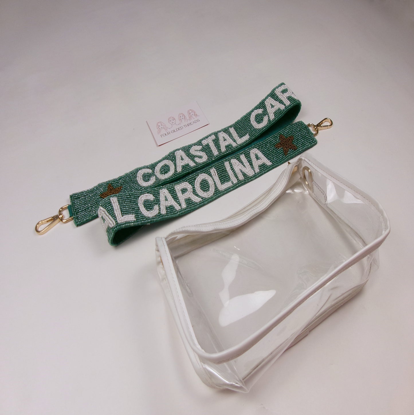 Coastal Carolina University (CCU) Beaded Purse Strap