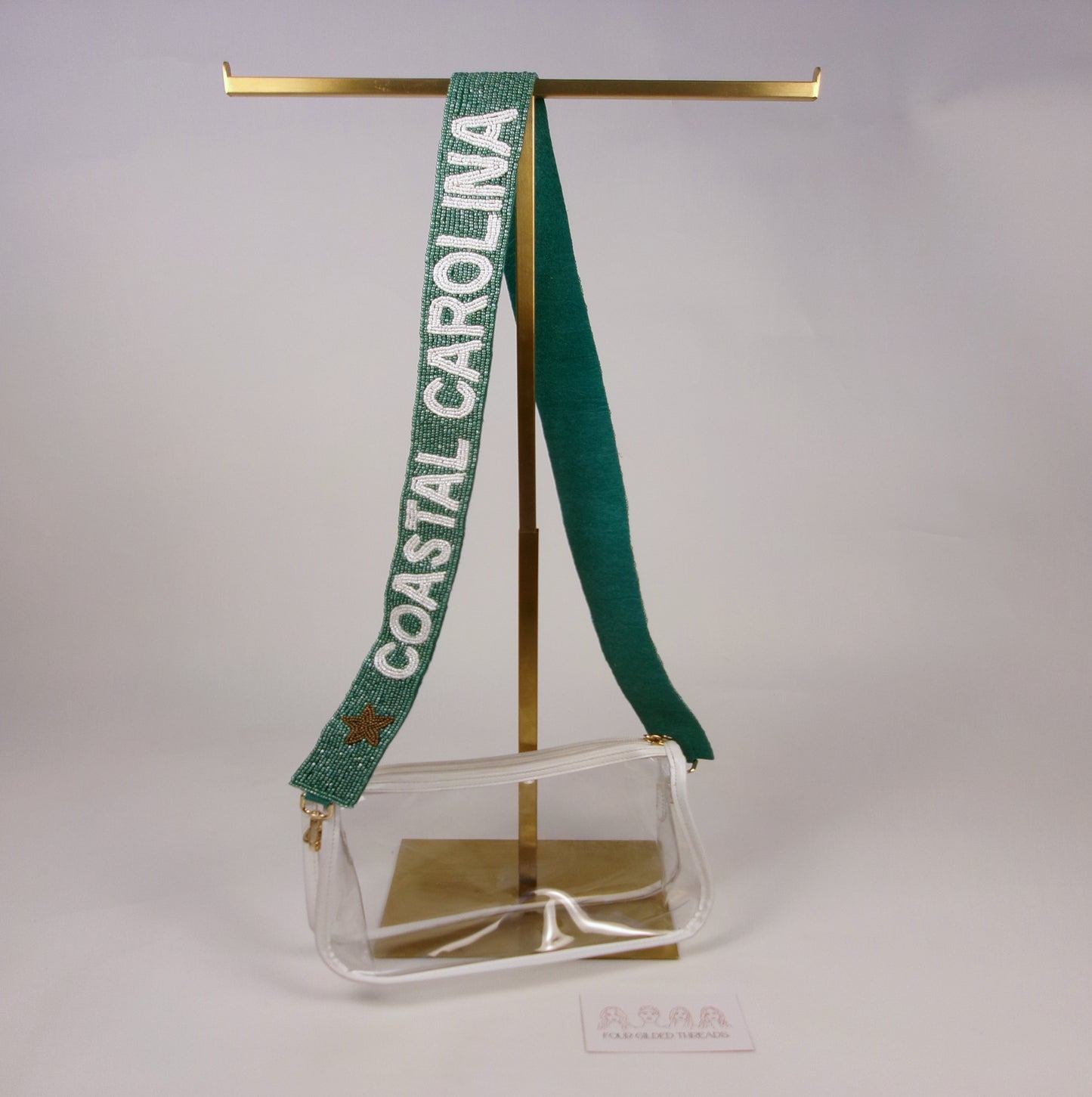 Coastal Carolina University (CCU) Beaded Purse Strap