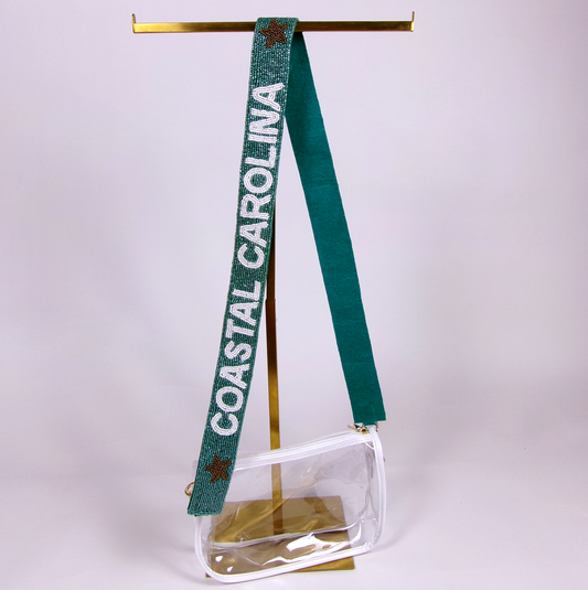 Coastal Carolina University (CCU) Beaded Purse Strap