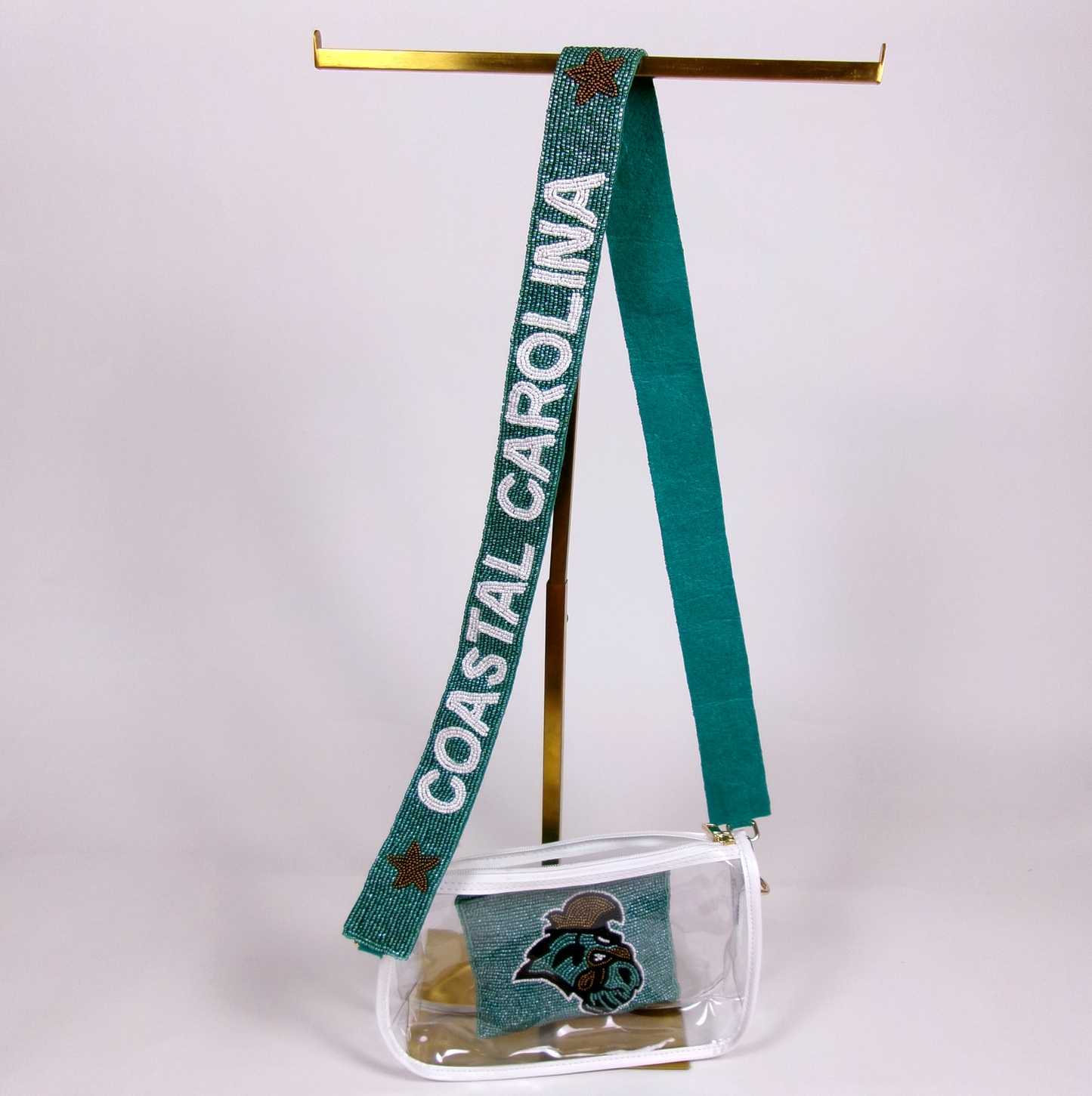 Coastal Carolina University (CCU) Beaded Purse Strap