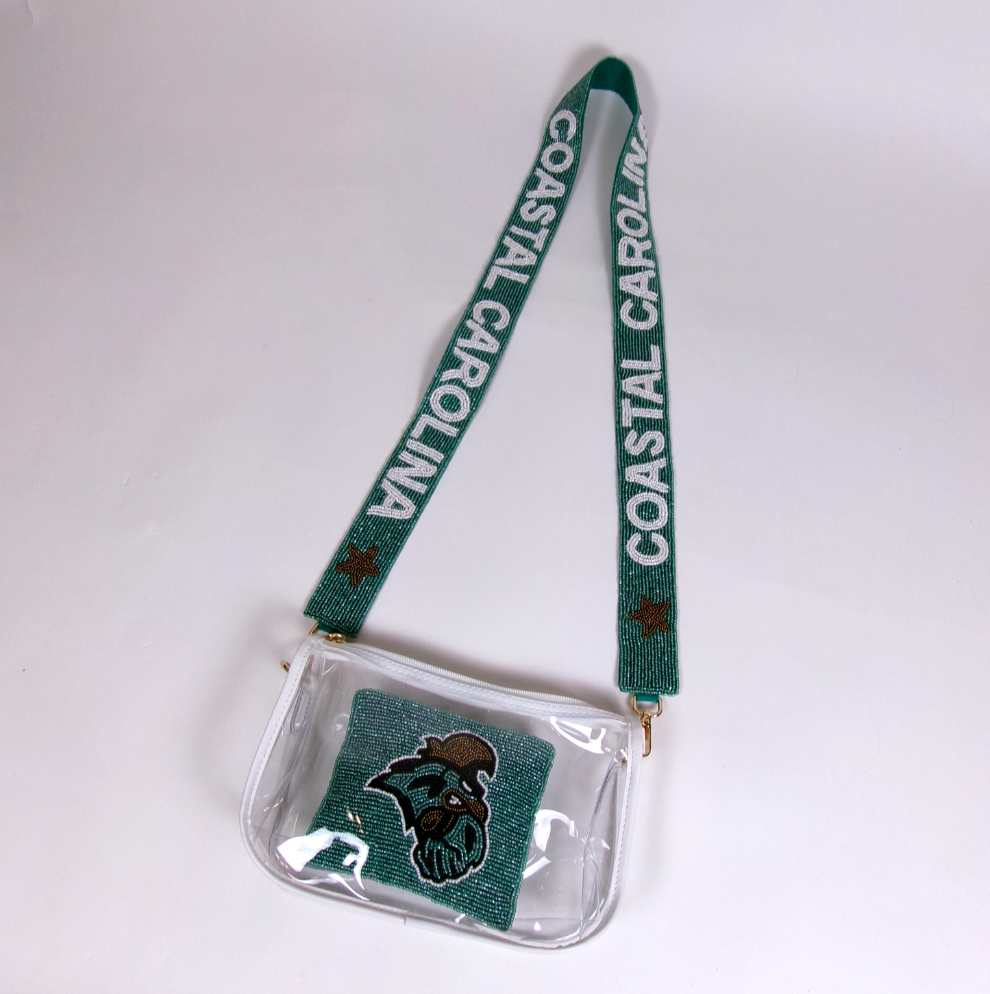 Coastal Carolina University (CCU) Beaded Purse Strap