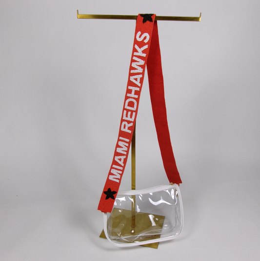 Miami University Beaded Purse Strap