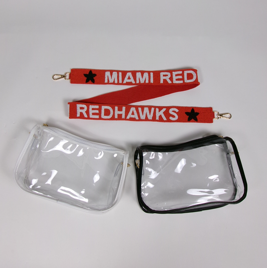 Miami University Beaded Purse Strap