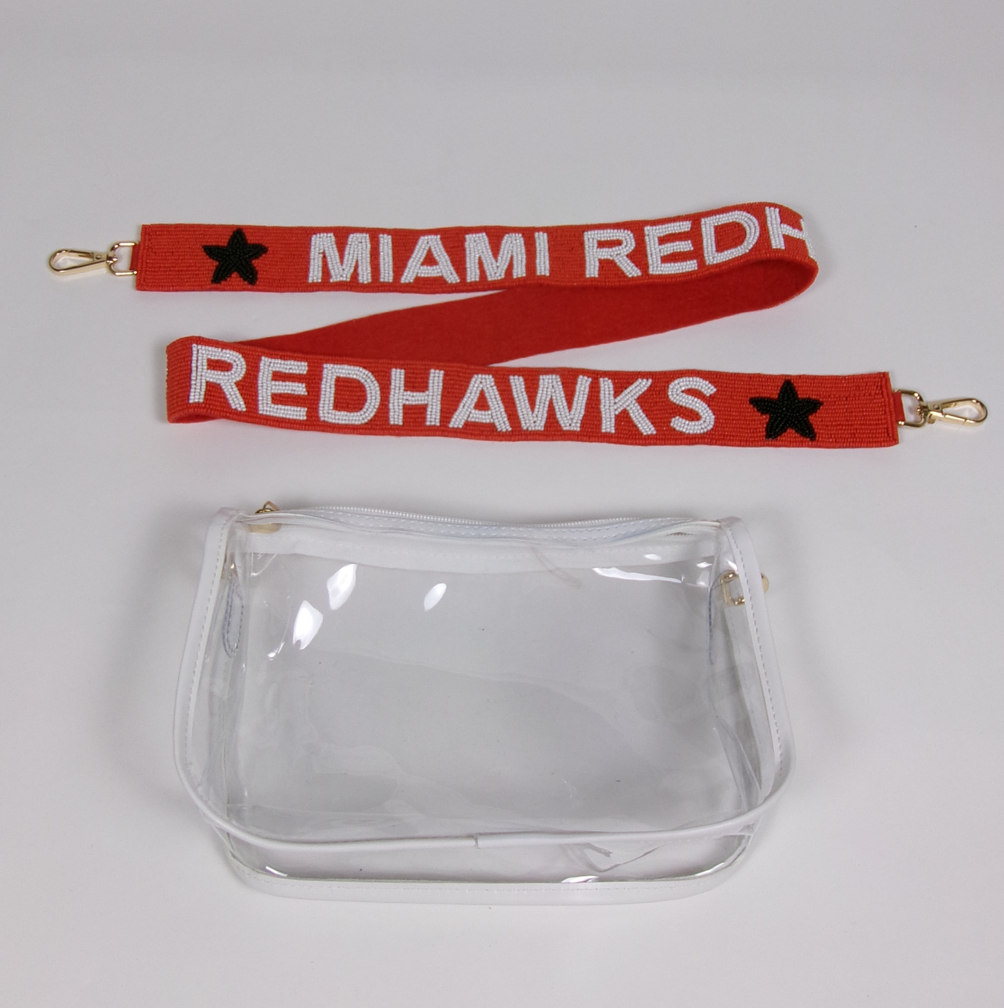 Miami University Beaded Purse Strap